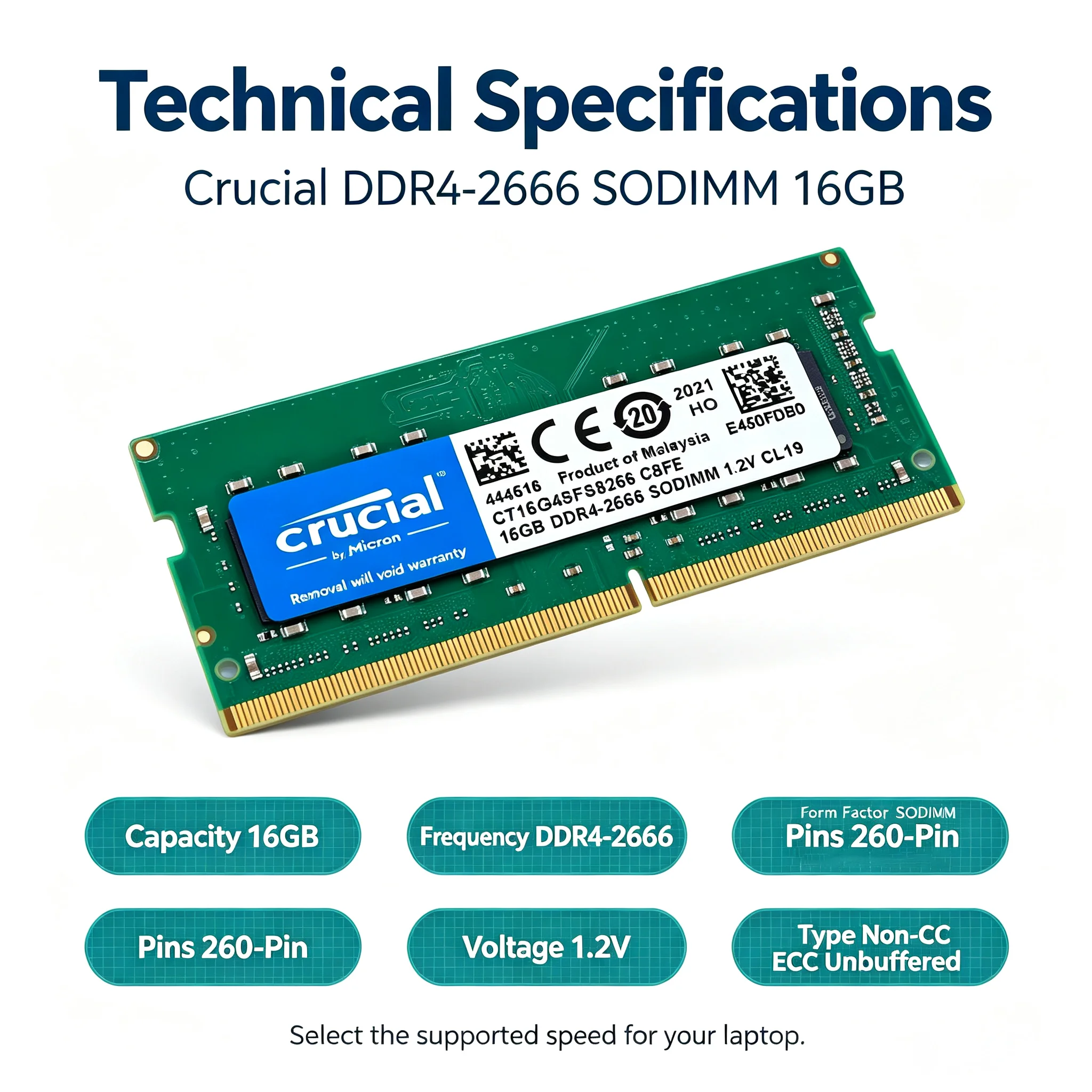 Crucial DDR4 Laptop RAM SODIMM - огляд і ціна Sodimm Ddr4