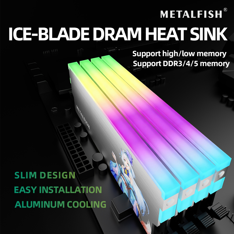 METALFISH DRAM Heatsink 5V-3PI - огляд і ціна Ddr4 8Gb